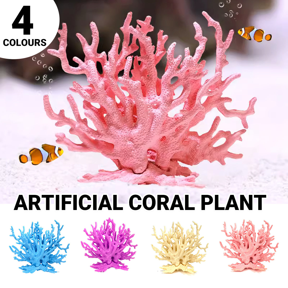 Soft Silicone Coral Aquarium Decoration Artificial Water Grass Plant