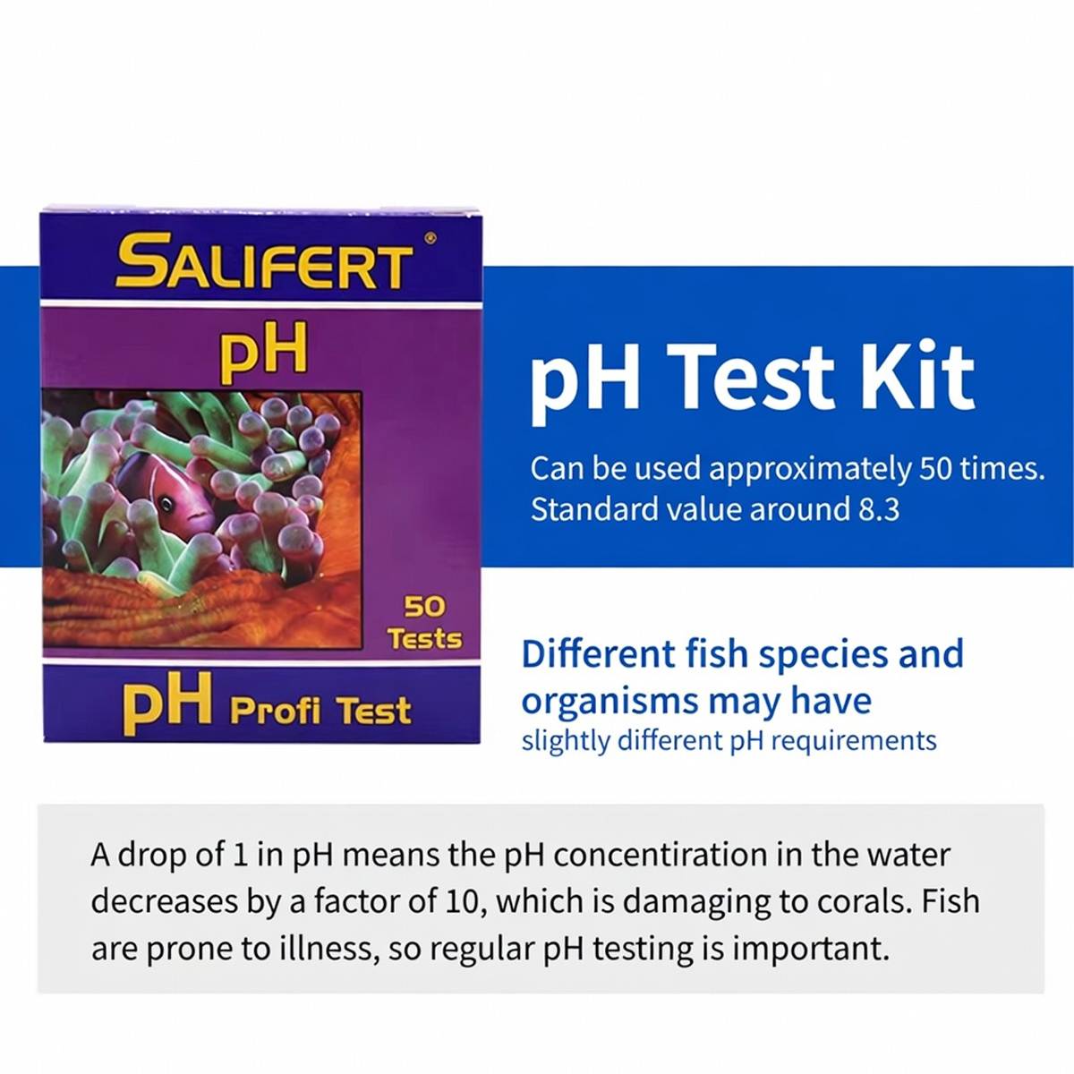 Marine aquarium pH test kit for saltwater and reef tanks – product view 6