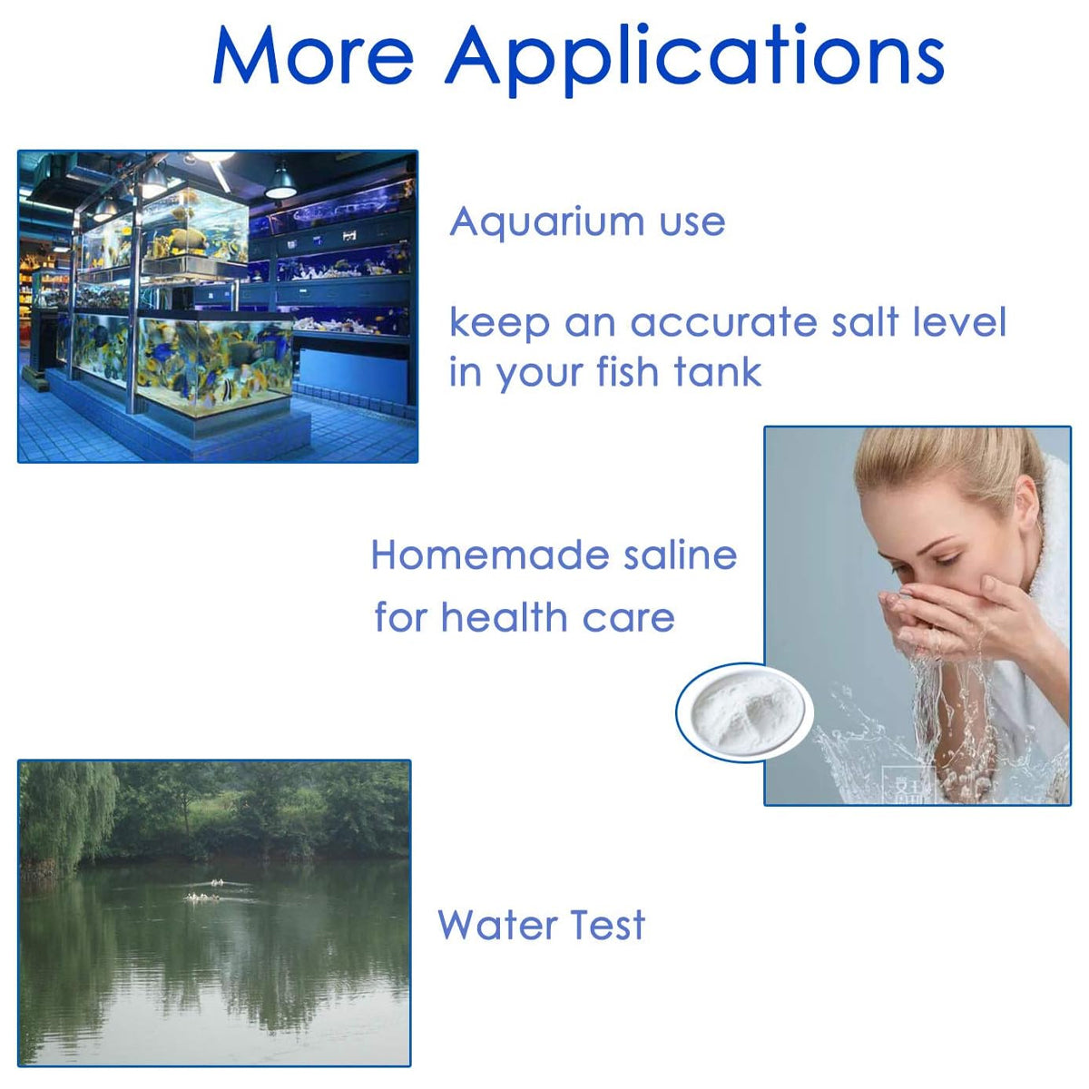 Seawater Salinity Hydrometer Aquarium Specific Gravity Tester