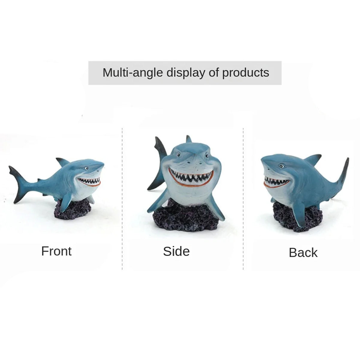 Resin Shark Aquarium Ornament Simulation Fish Tank Decoration