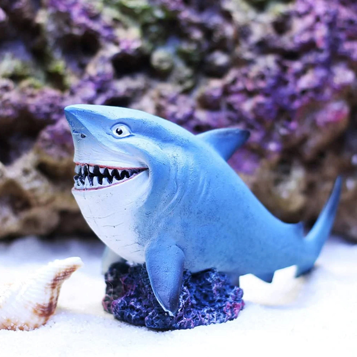 Resin Shark Aquarium Ornament Simulation Fish Tank Decoration