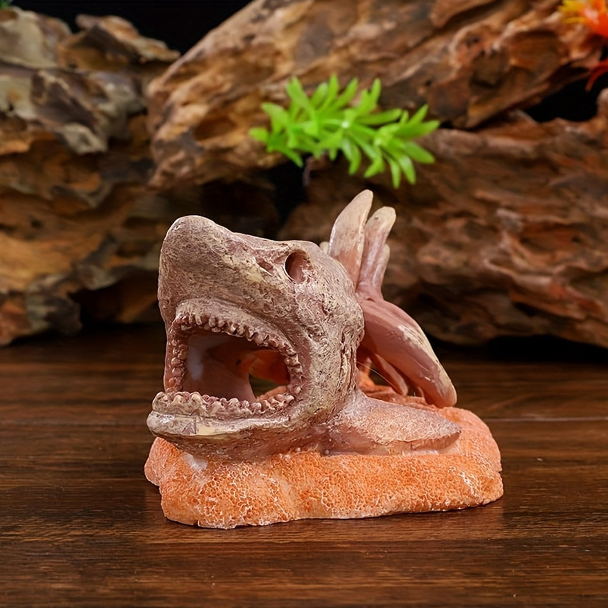 Resin Shark Skeleton Aquarium Ornament