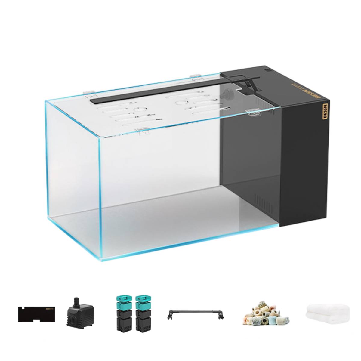 Side Filtered Fish Tank 50cm Aquarium