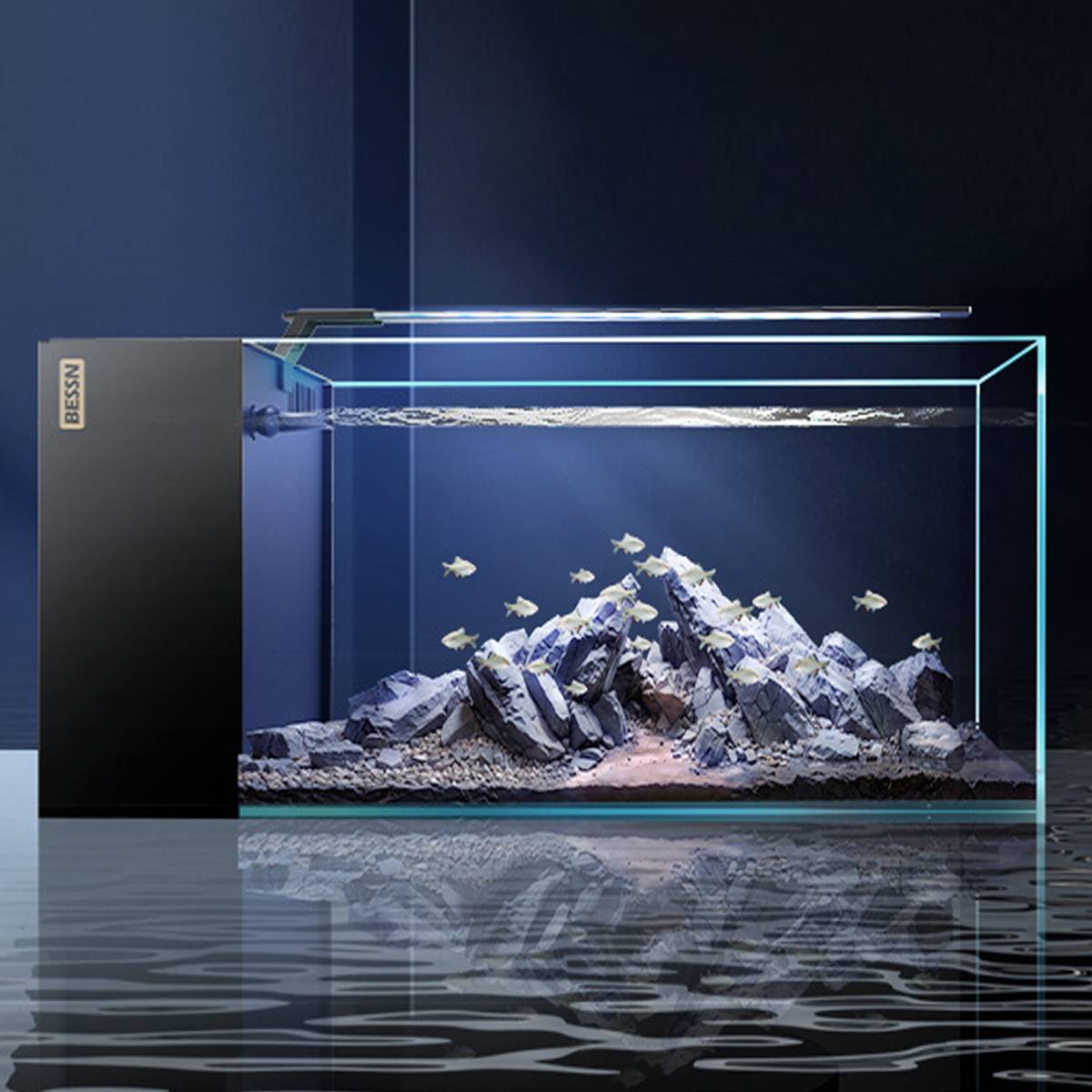 Side Filtered Fish Tank 50cm Aquarium