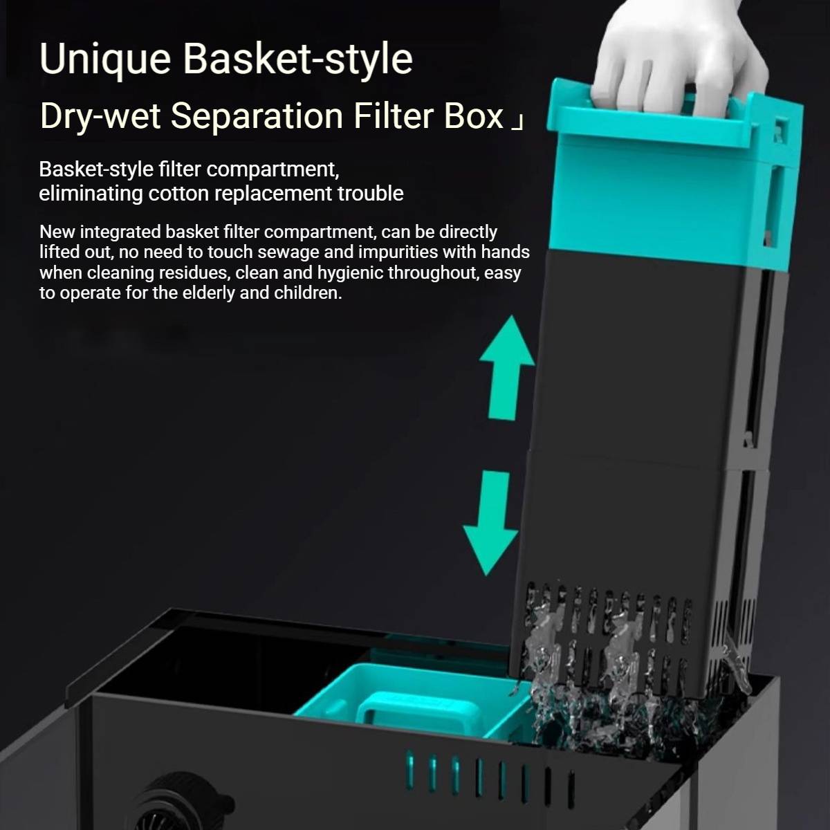 Side Filtered Fish Tank 50cm Aquarium