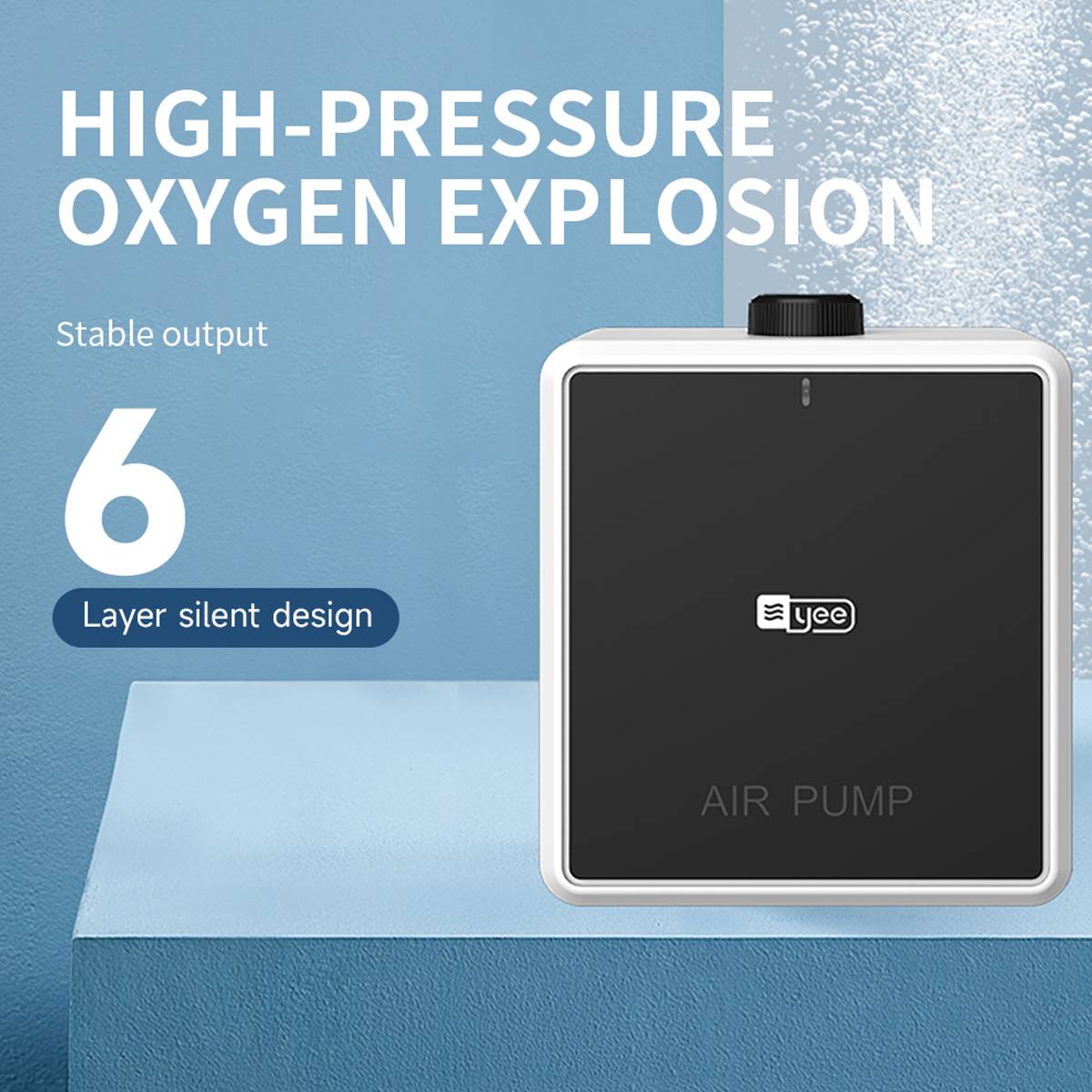 Yee Silent Oxygen Pump 12L/min Aquarium Air Pump