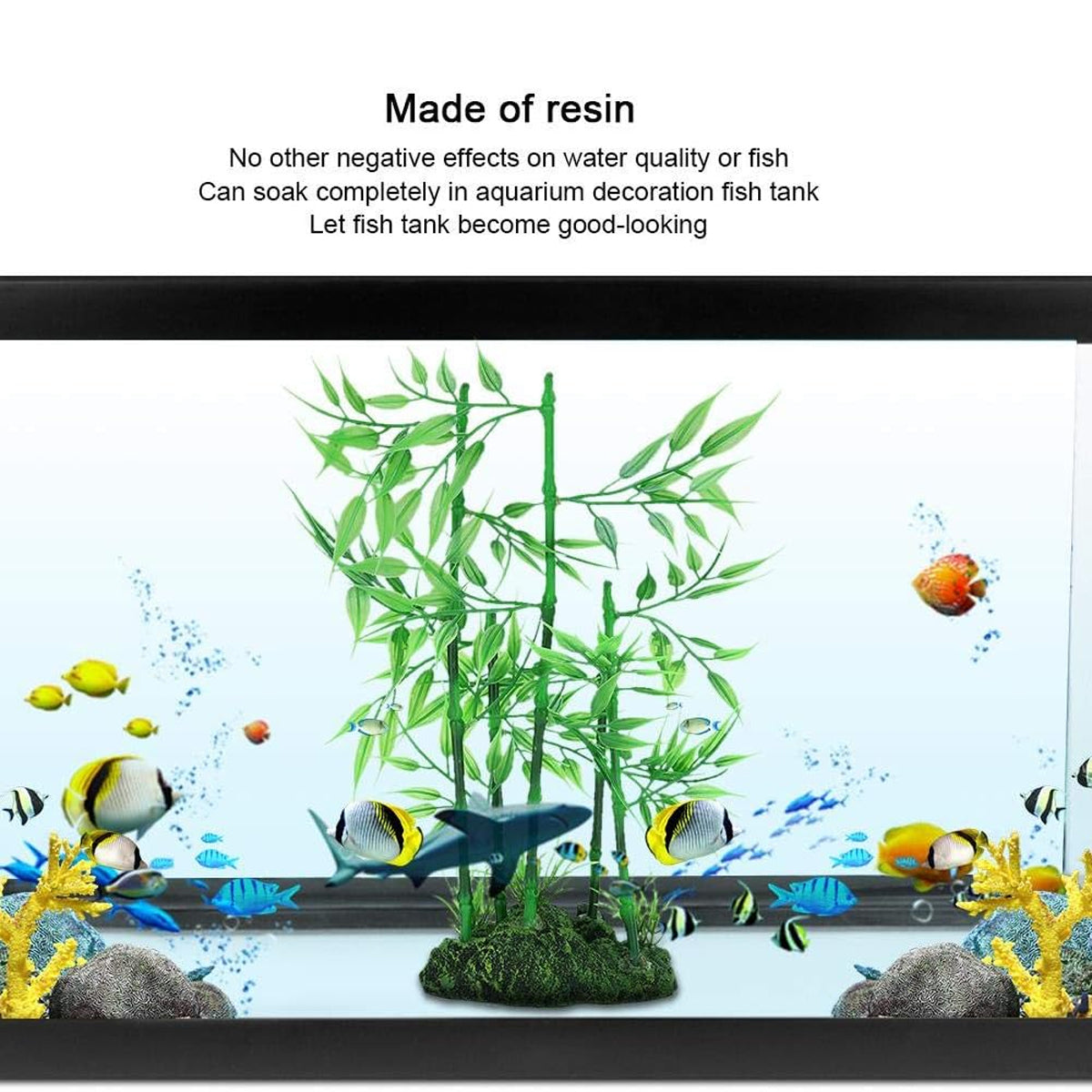Aquarium Bamboo Plant Decoration Resin Simulation Ornament