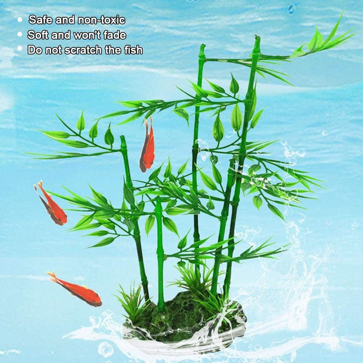 Aquarium Bamboo Plant Decoration Resin Simulation Ornament