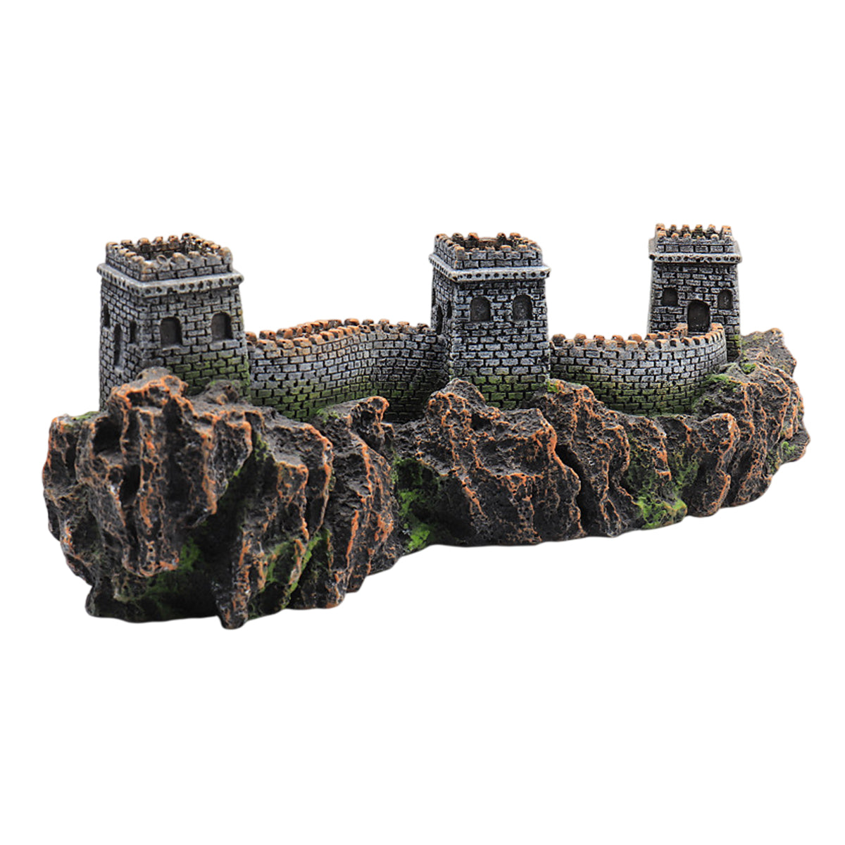Ancient Great Wall Aquarium Ornament Resin Decoration