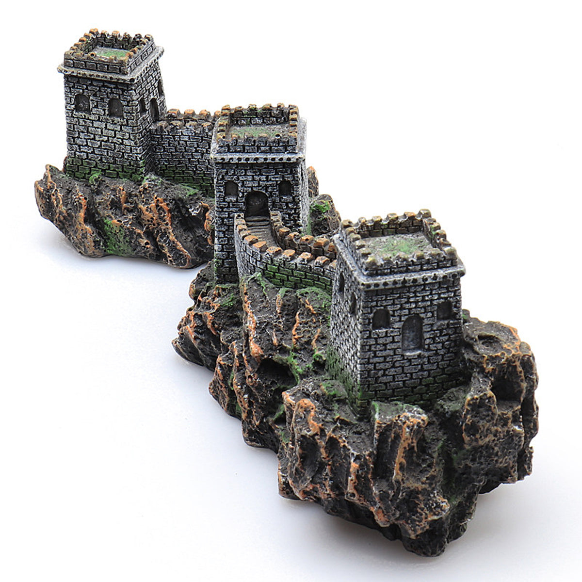 Ancient Great Wall Aquarium Ornament Resin Decoration