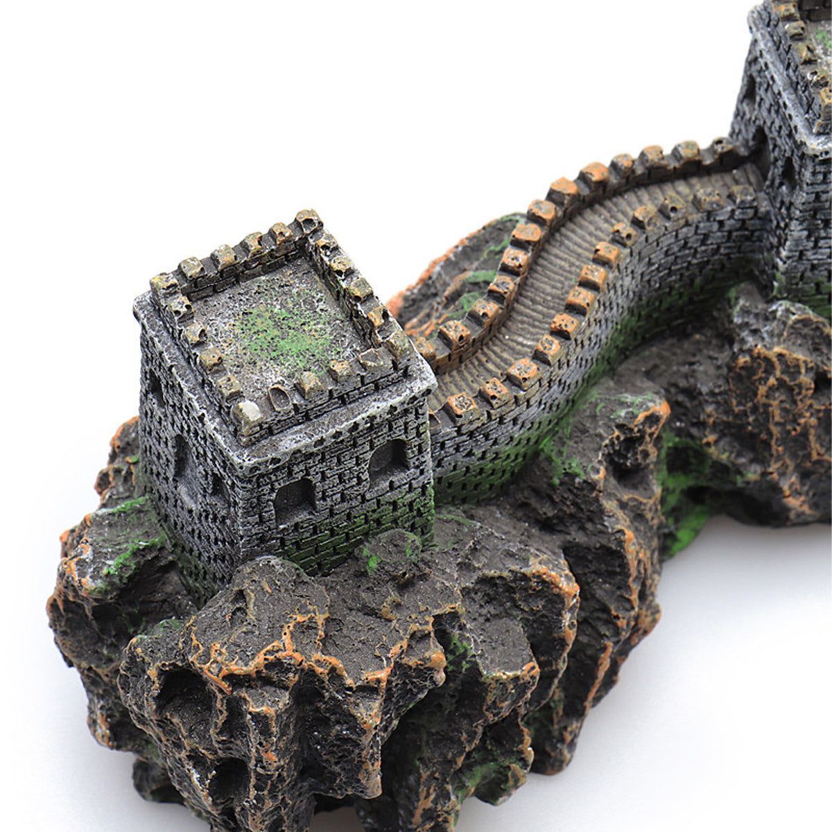 Ancient Great Wall Aquarium Ornament Resin Decoration
