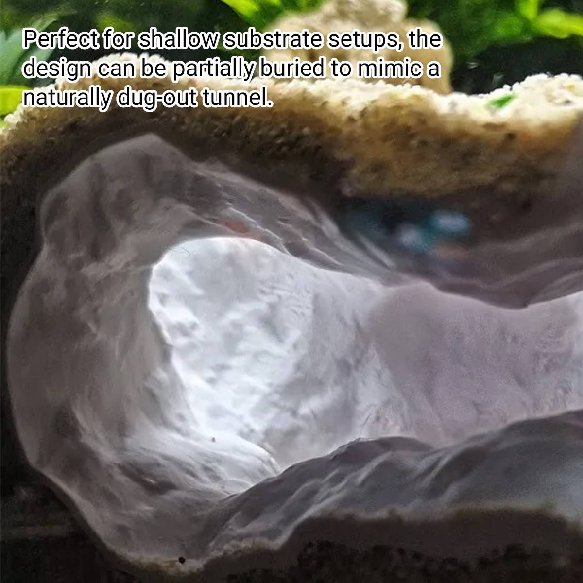 Aquarium hideout cave for fish, shrimp and snails – product view 13