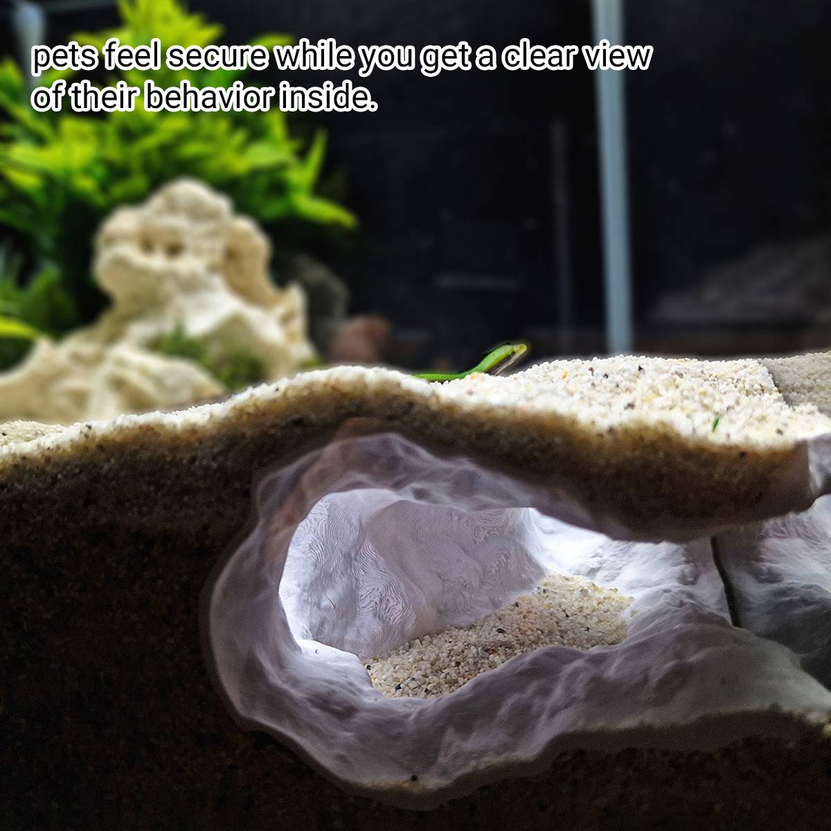 Aquarium hideout cave for fish, shrimp and snails – product view 6