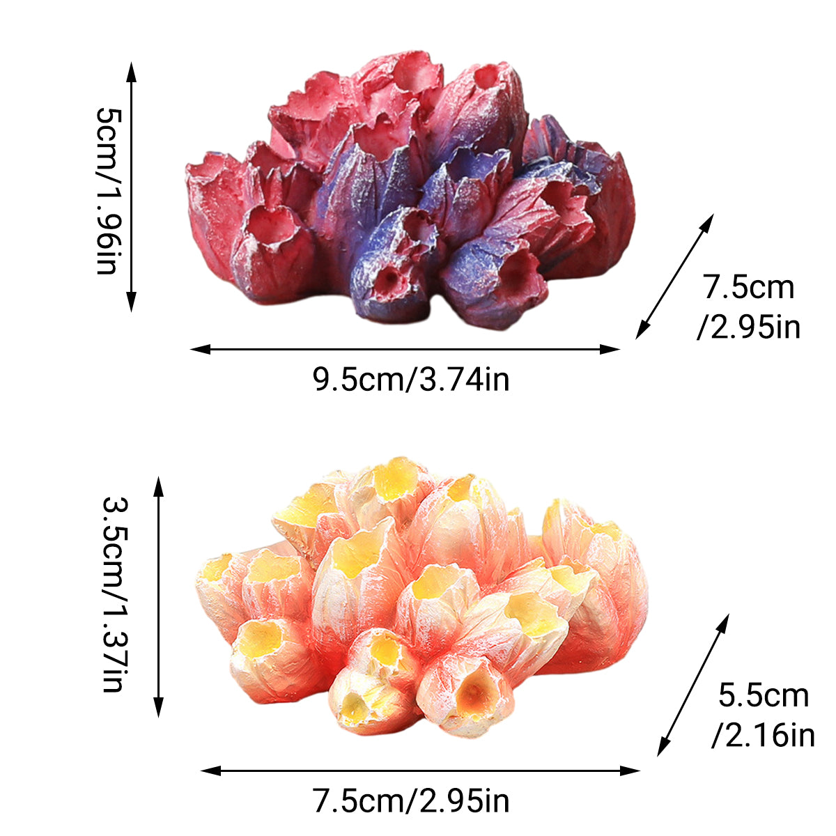Artificial Coral Reef Rockery Resin Aquarium Decoration For Fish Tank