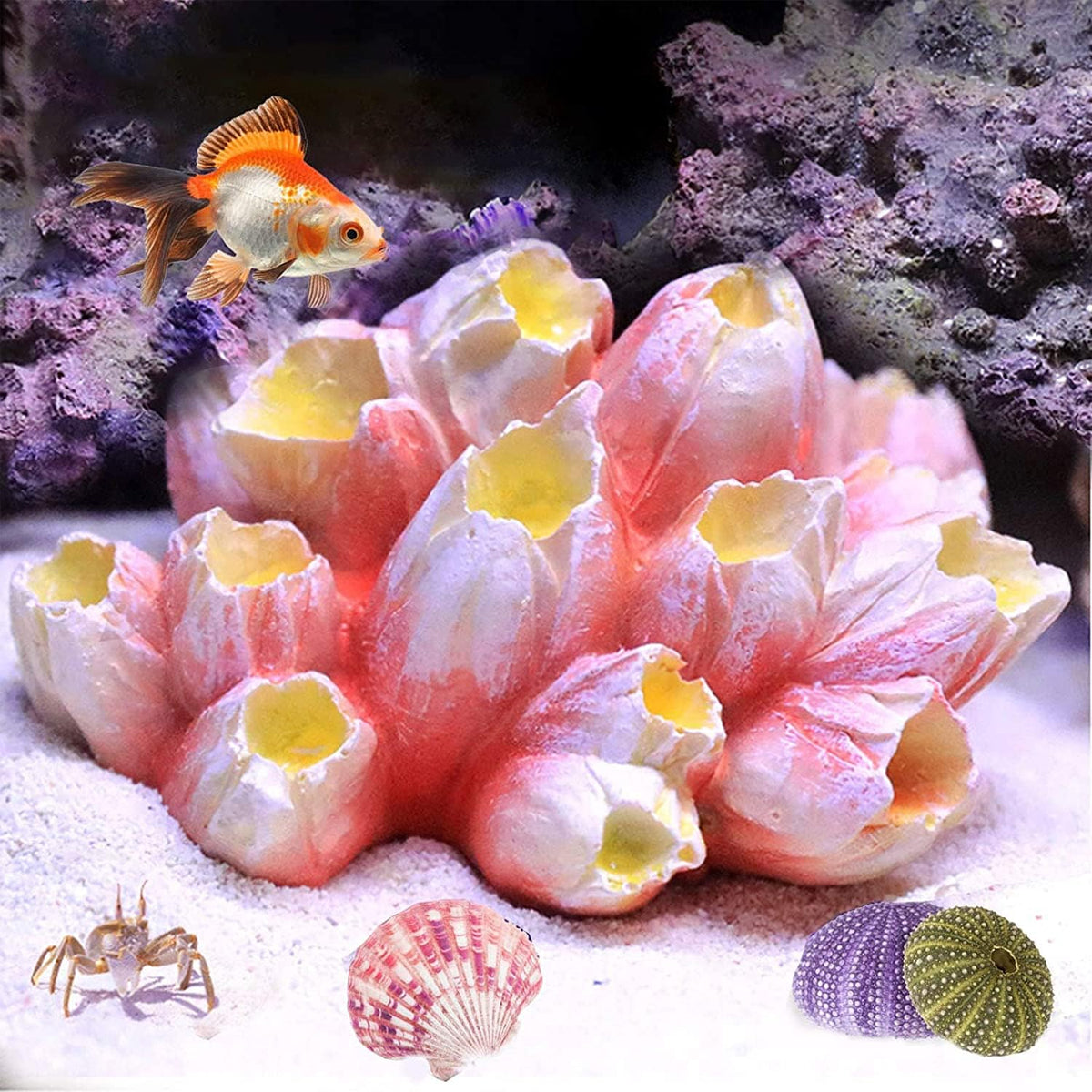 Artificial Coral Reef Rockery Resin Aquarium Decoration For Fish Tank