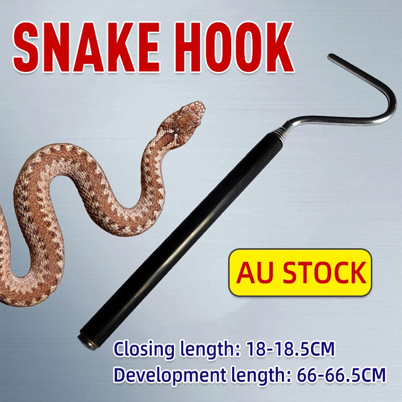 Adjustable Telescopic Stainless Steel Snake Capture Hook