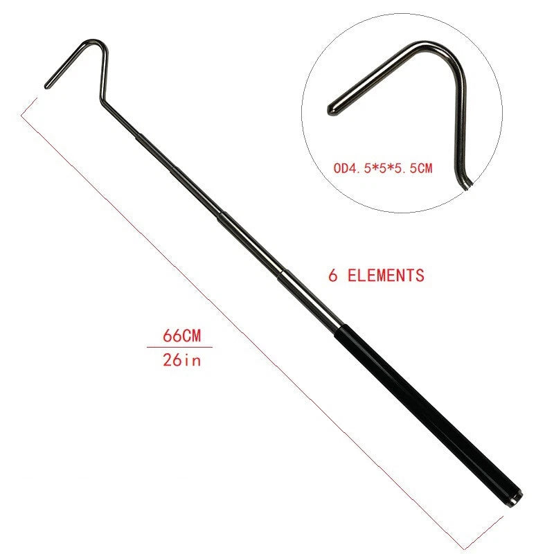 Adjustable Telescopic Stainless Steel Snake Capture Hook