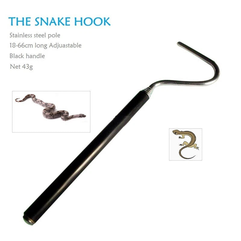 Adjustable Telescopic Stainless Steel Snake Capture Hook