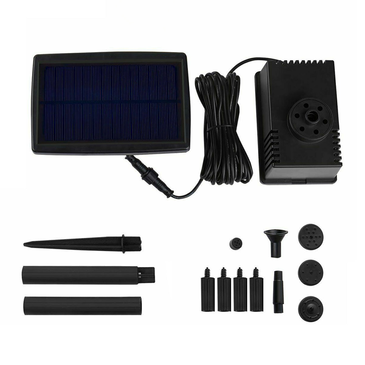 Solar Powered Water Pump with Filter for Pond & Fountain