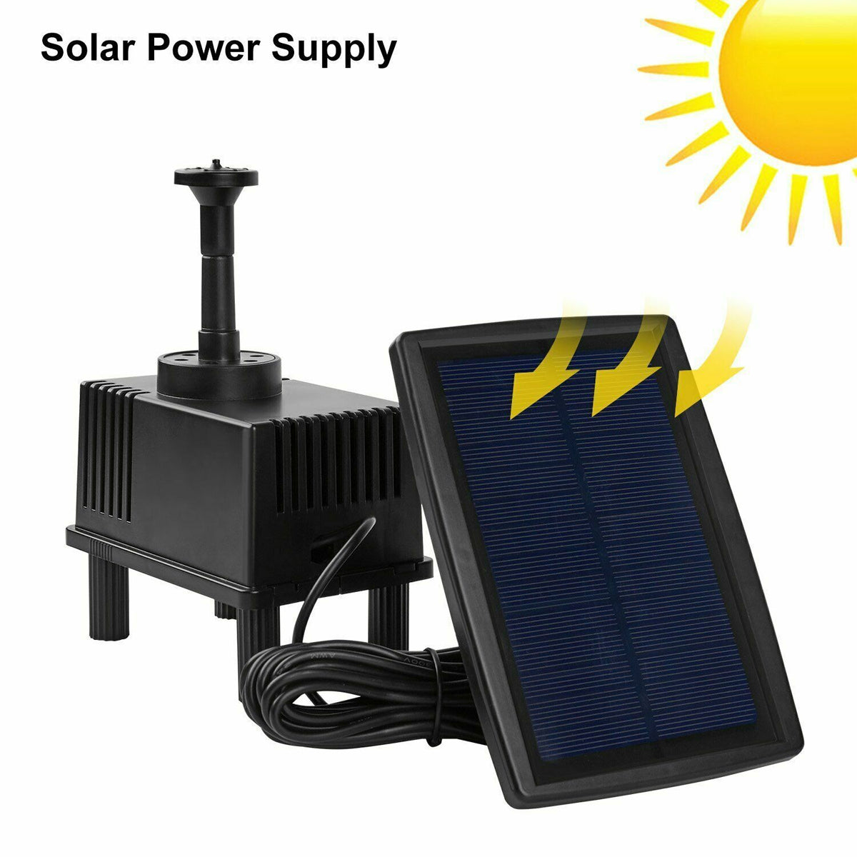 Solar Powered Water Pump with Filter for Pond & Fountain