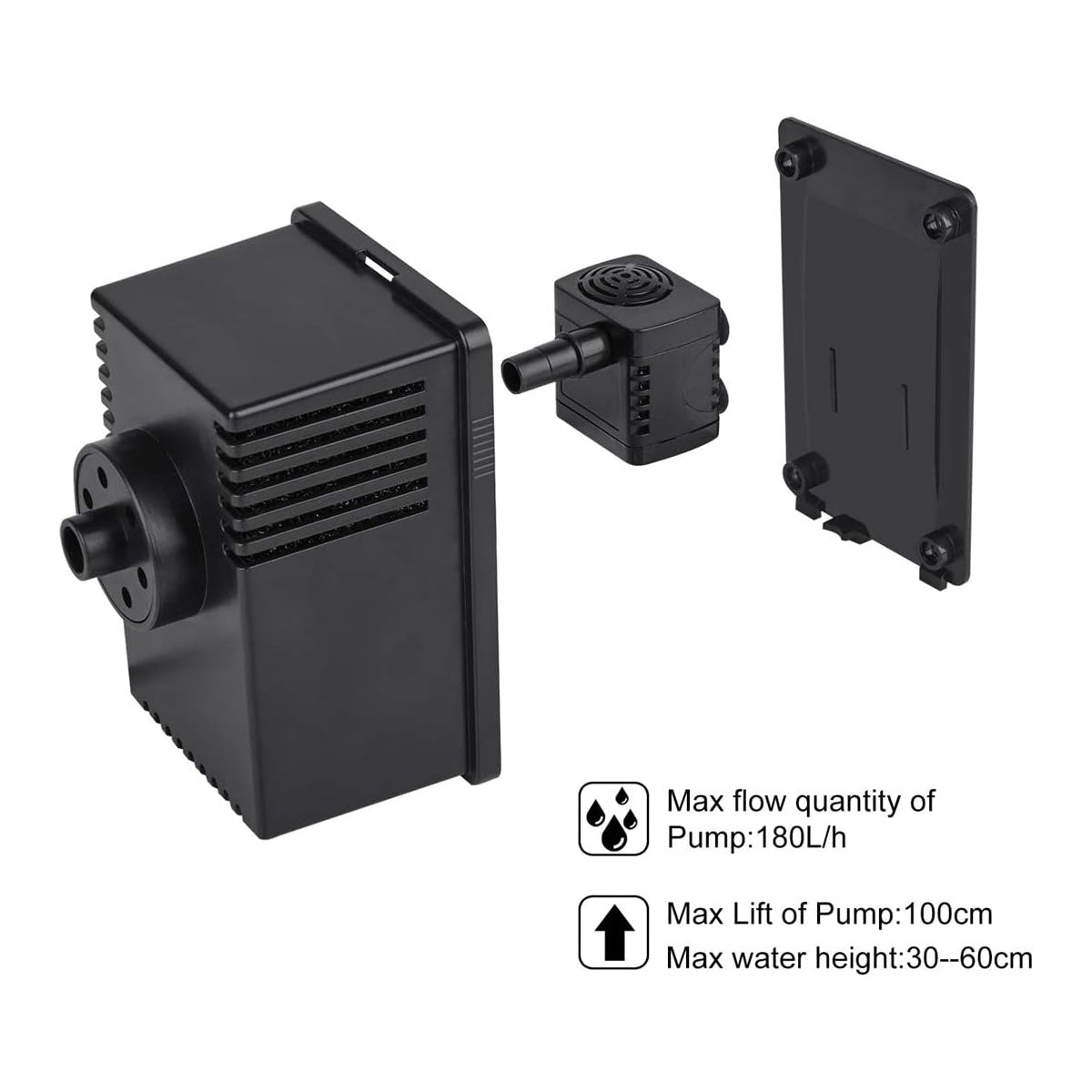 Solar Powered Water Pump with Filter for Pond & Fountain