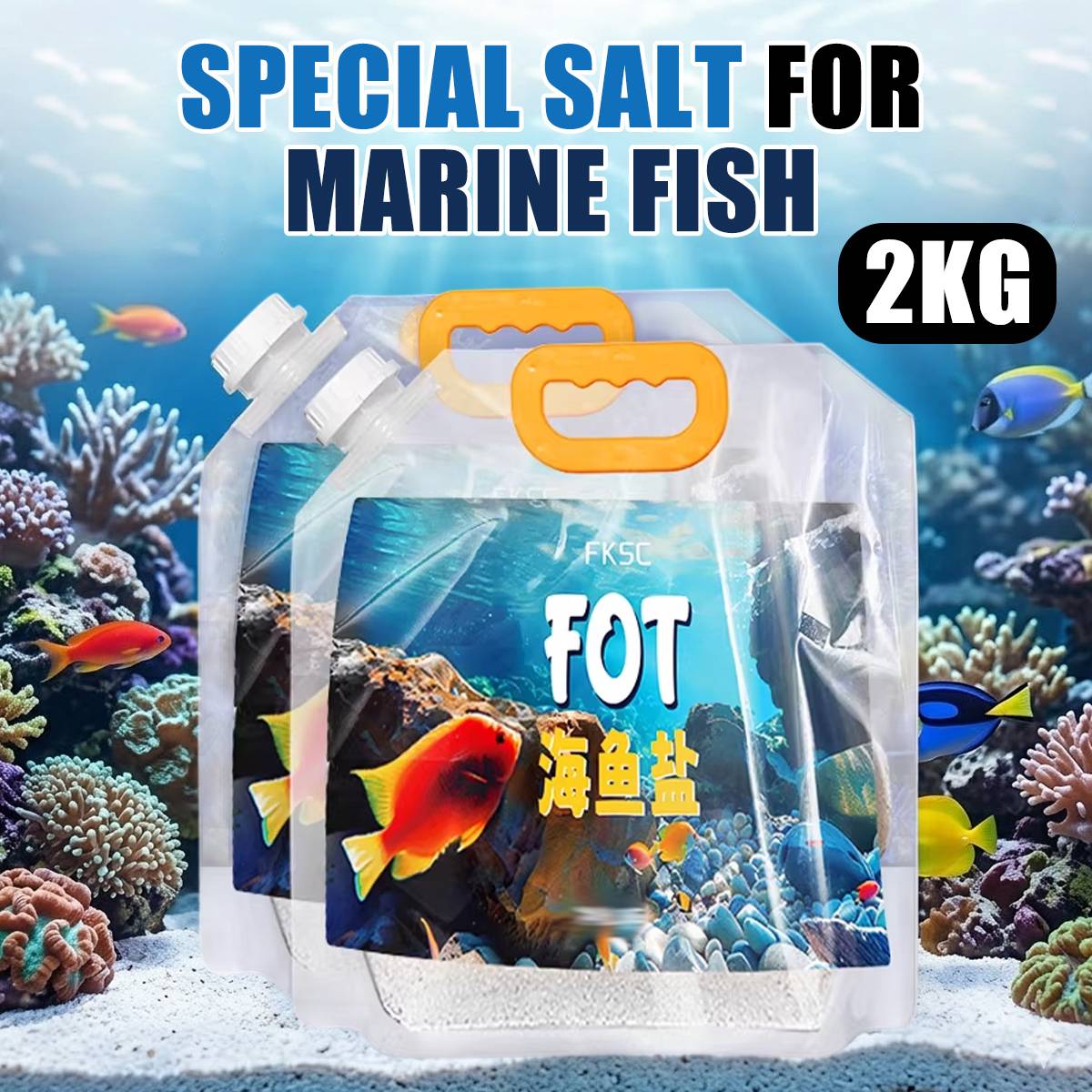 Two kilogram marine aquarium sea salt mix
