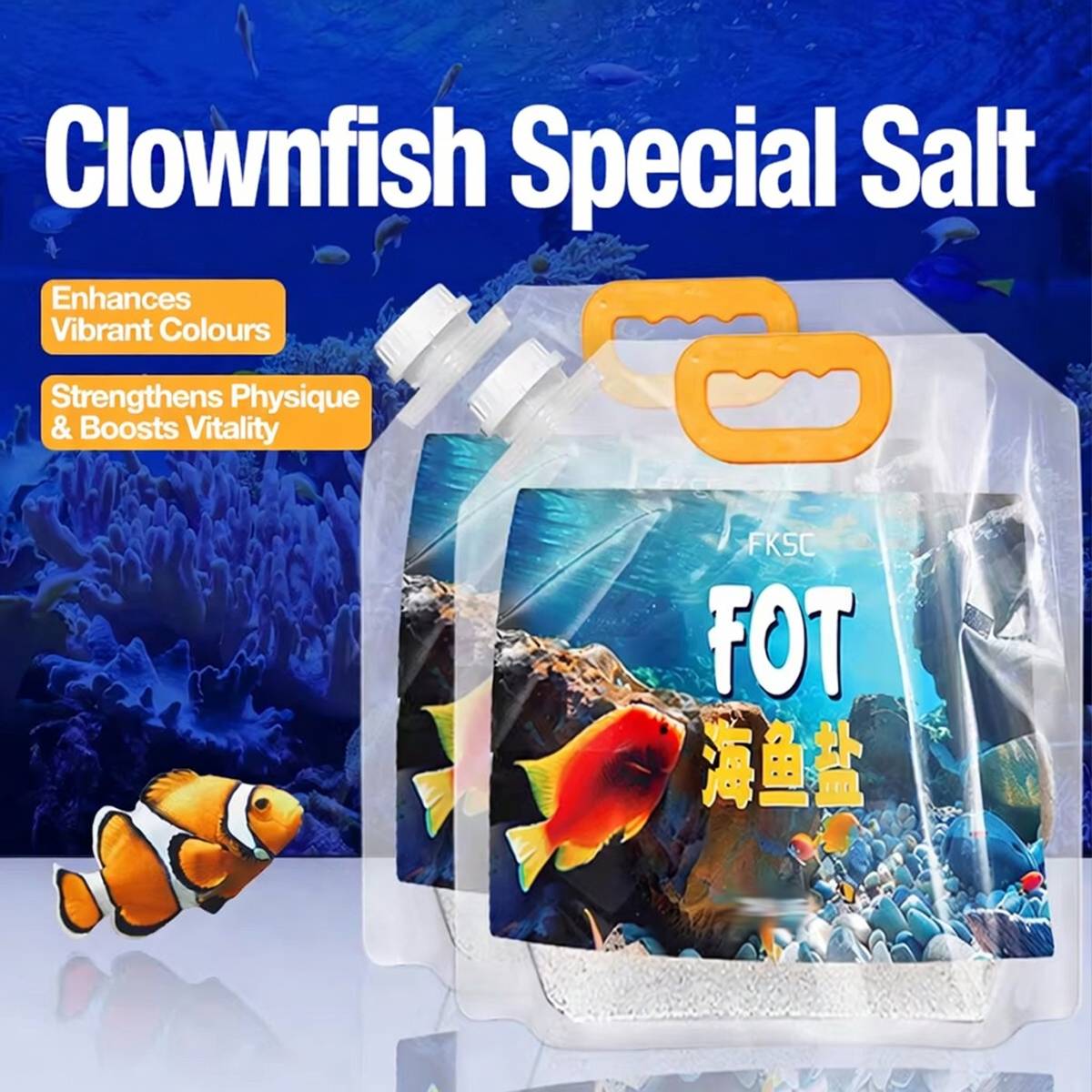 Two kilogram marine aquarium sea salt mix – product view 4