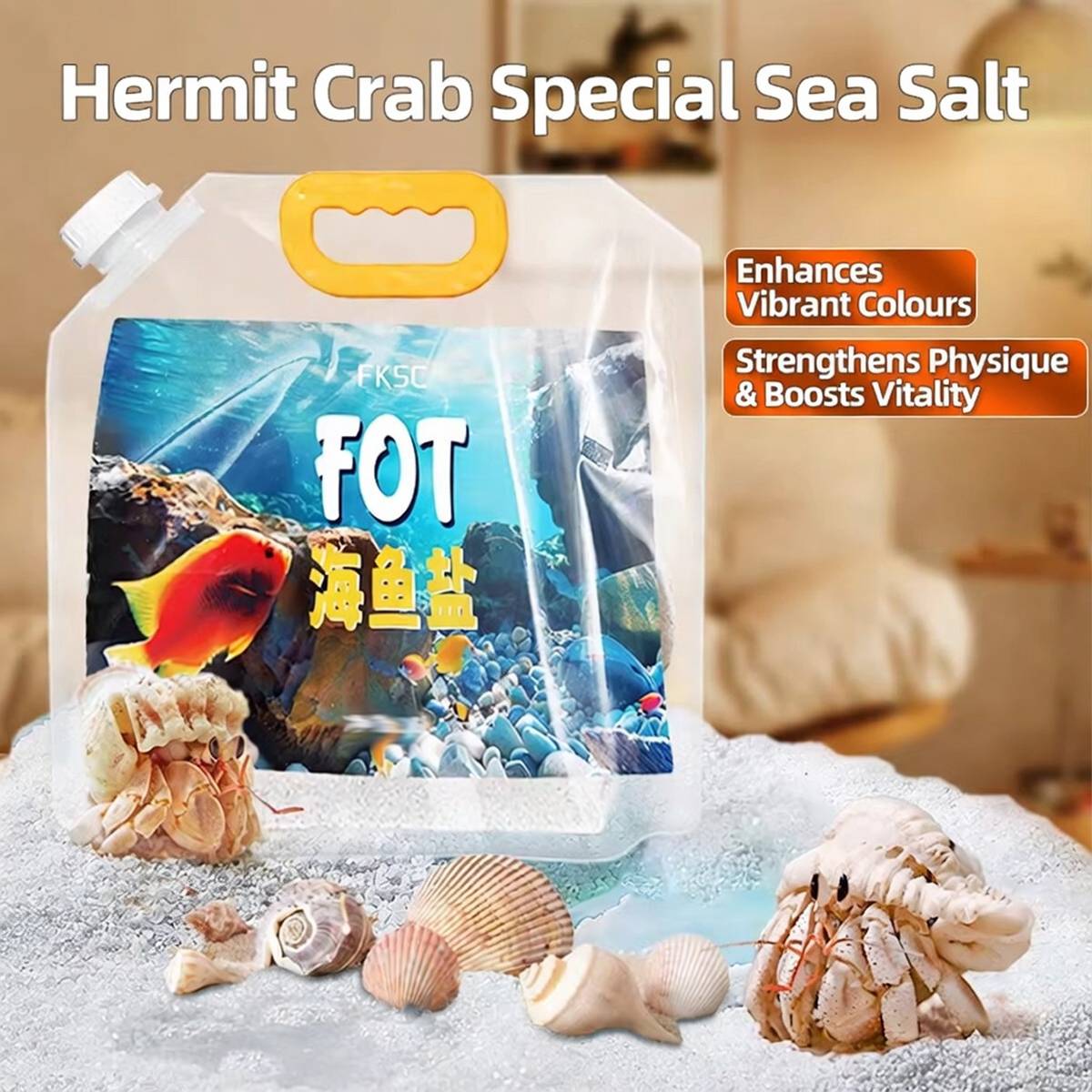 Two kilogram marine aquarium sea salt mix – product view 8
