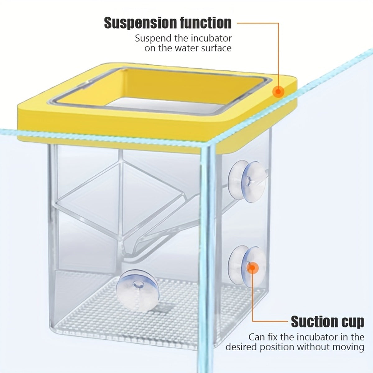 Floating Fish Isolation Box Breeding Tank Fry Incubator
