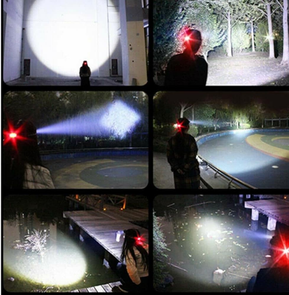 Rechargeable LED Headlamp 3 Modes Zoomable Waterproof Light