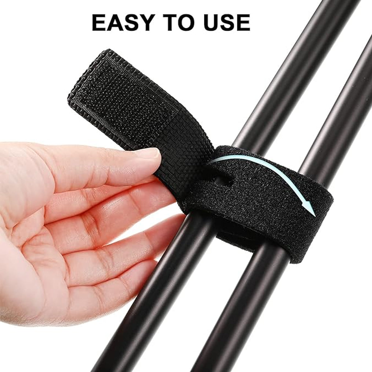 10-20X Fishing Rod Tie Strap Tackle Wrap Band Pole Holder Fastener Fishing Tool