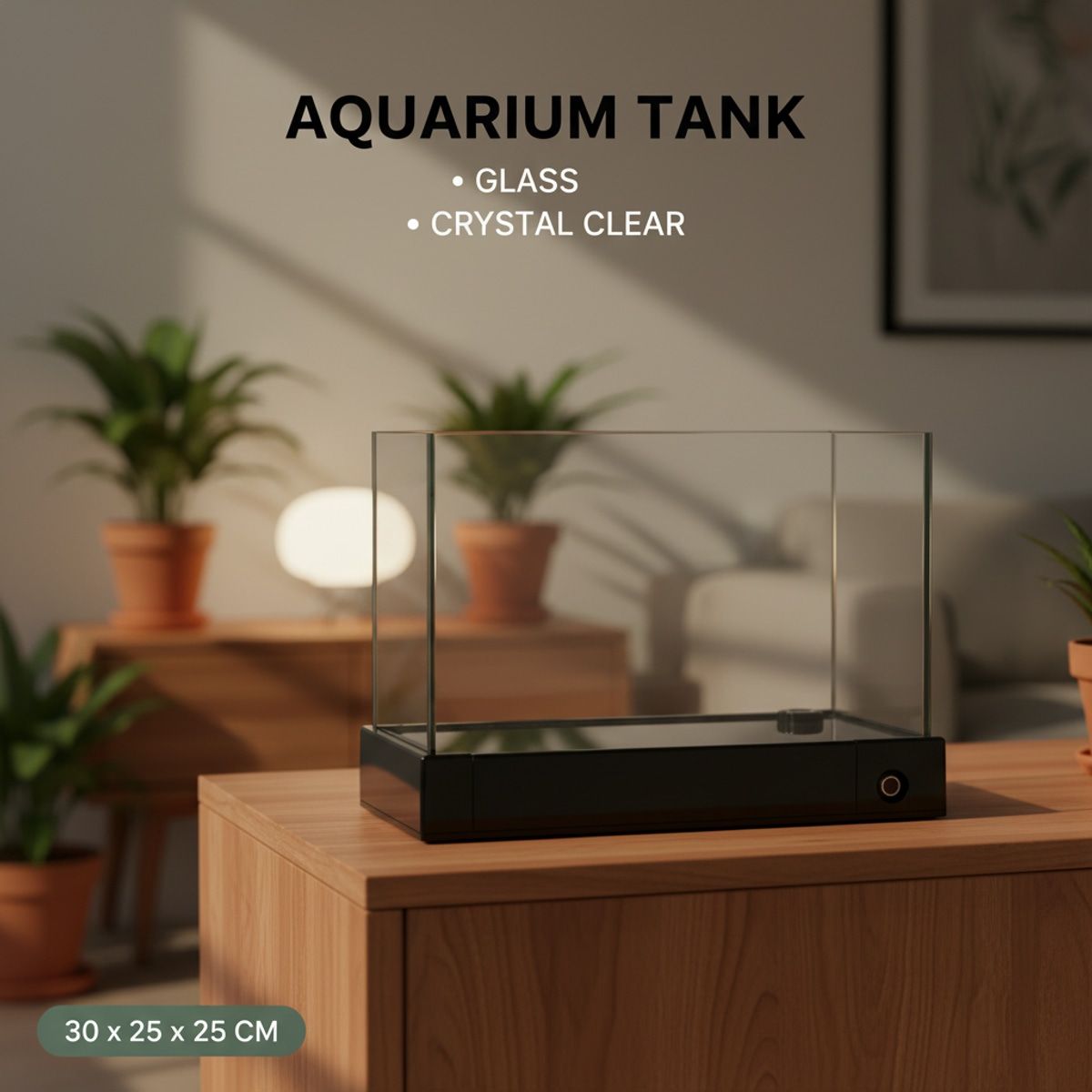 30cm Aquarium Tank with Fast Drain Control