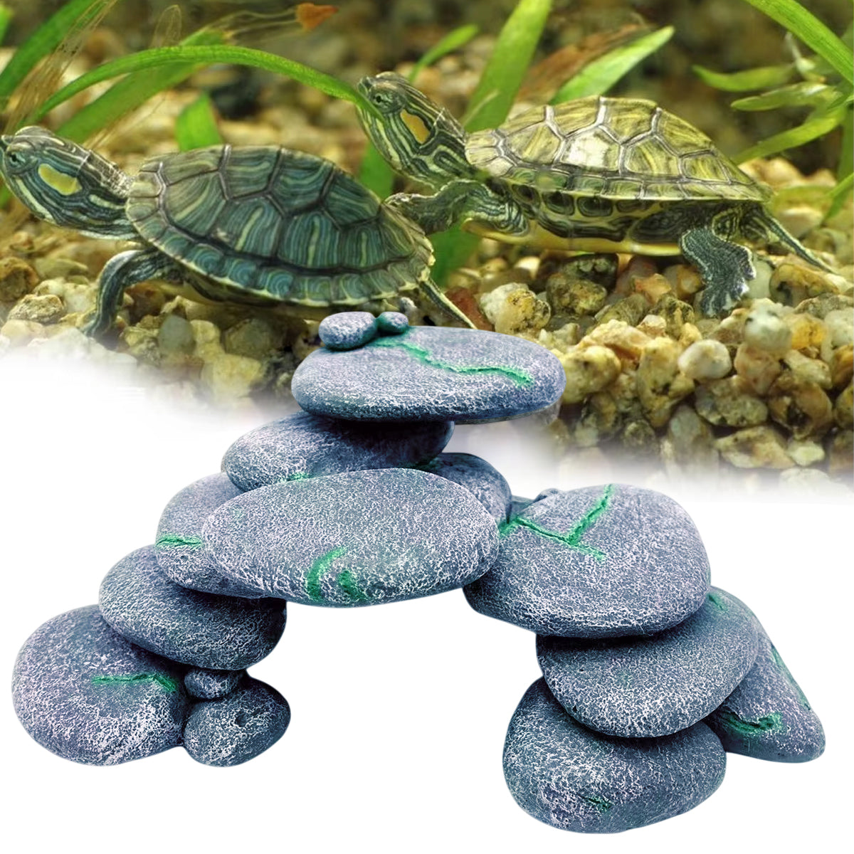 Resin Turtle Climbing Platform With Cave