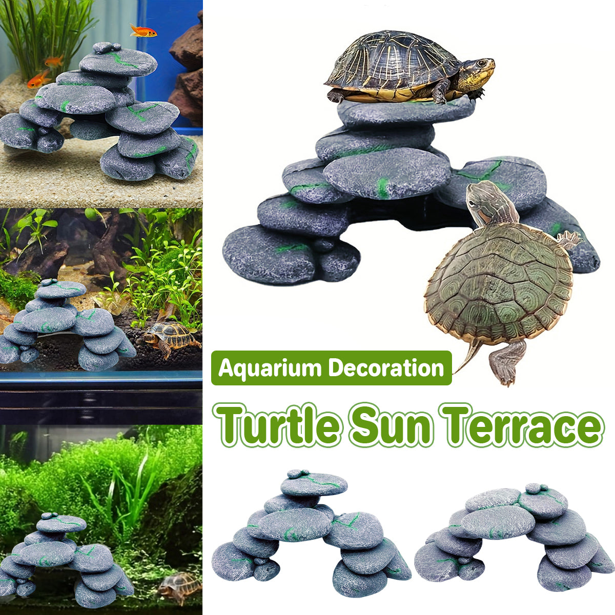 Climbable Turtle Shell Resin Turtle Climbing Platform | Reptile Basking & Hiding Cave