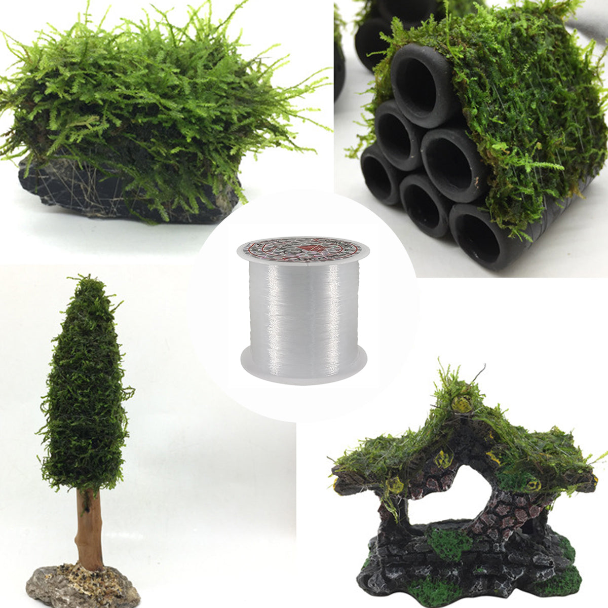 5PCS Aquarium Binding Line Transparent Moss Plant Tying String