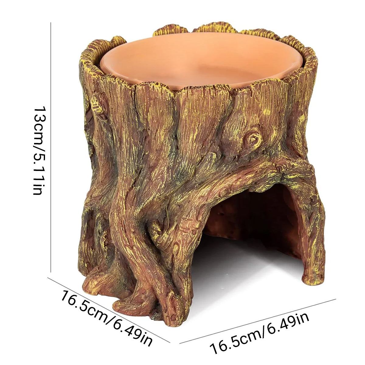 Tree Stump Reptile Cave