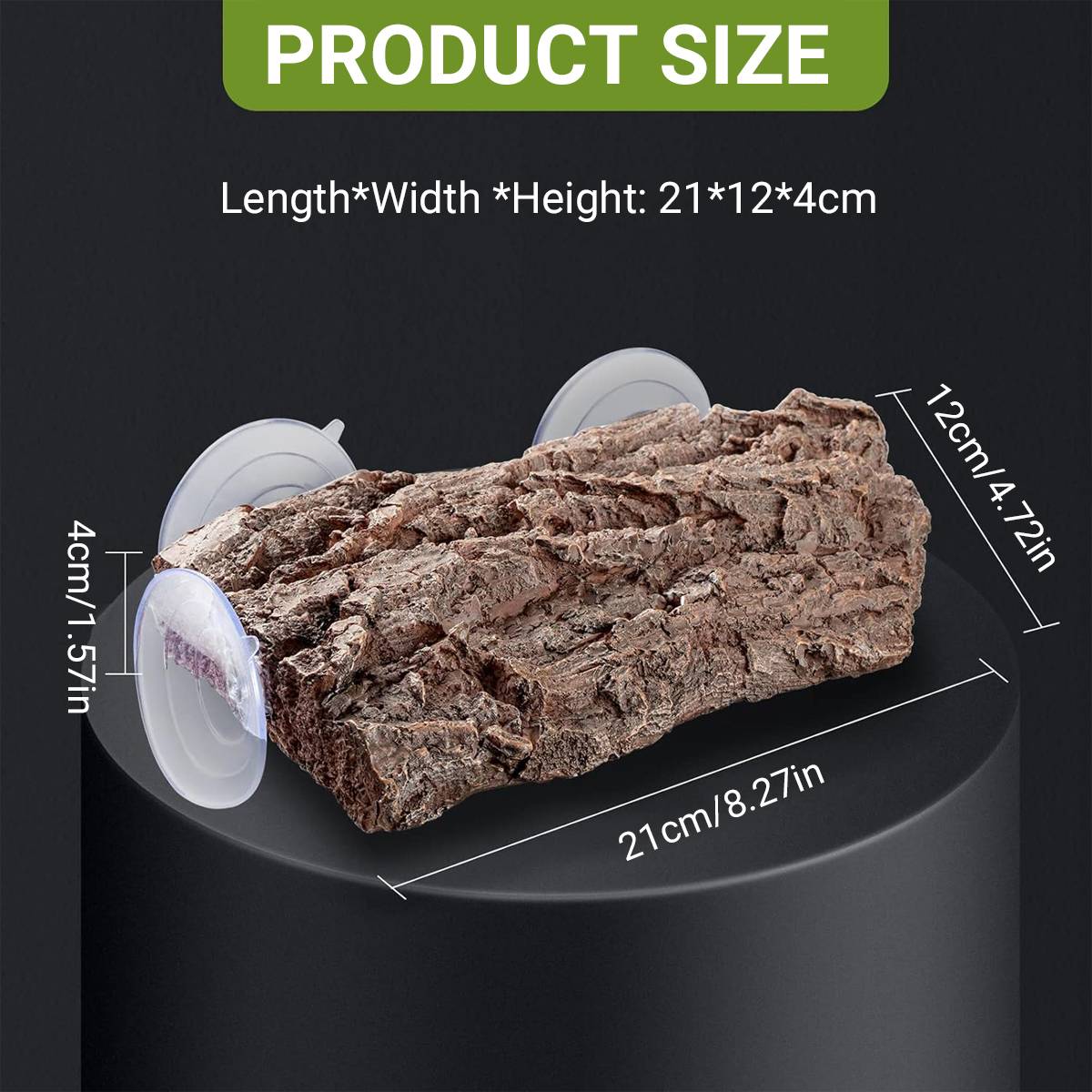 Reptile Basking Platform With Suction Cups