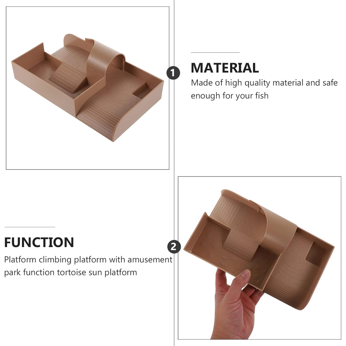 Reptile Basking and Climbing Platform for Turtles and Tortoises