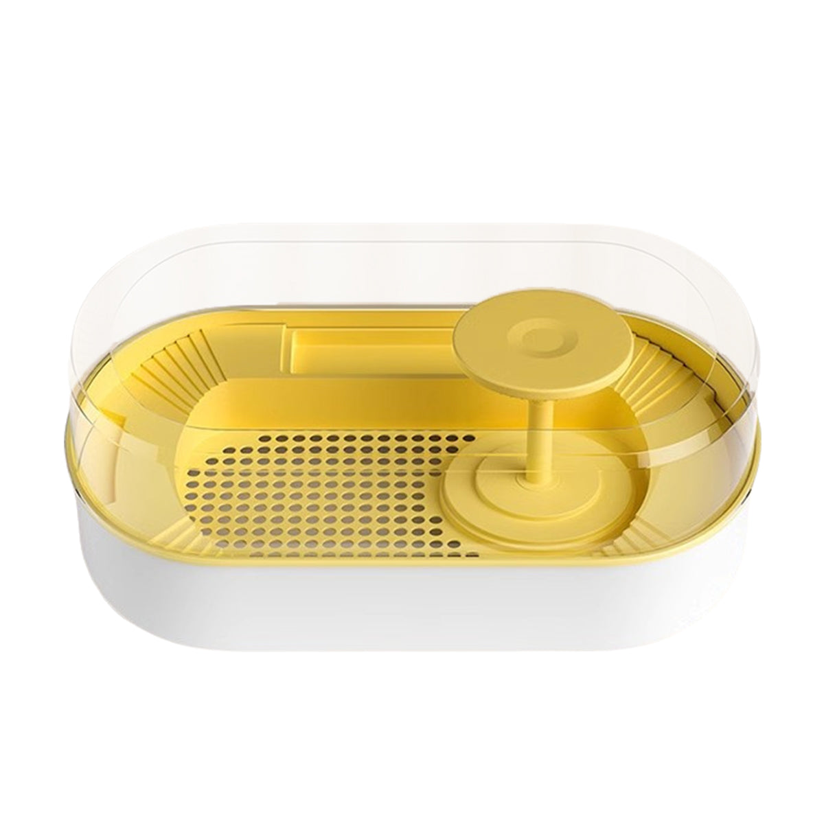 Turtle Feeding Tank with Drainage Small Habitat for Aquatic Pets