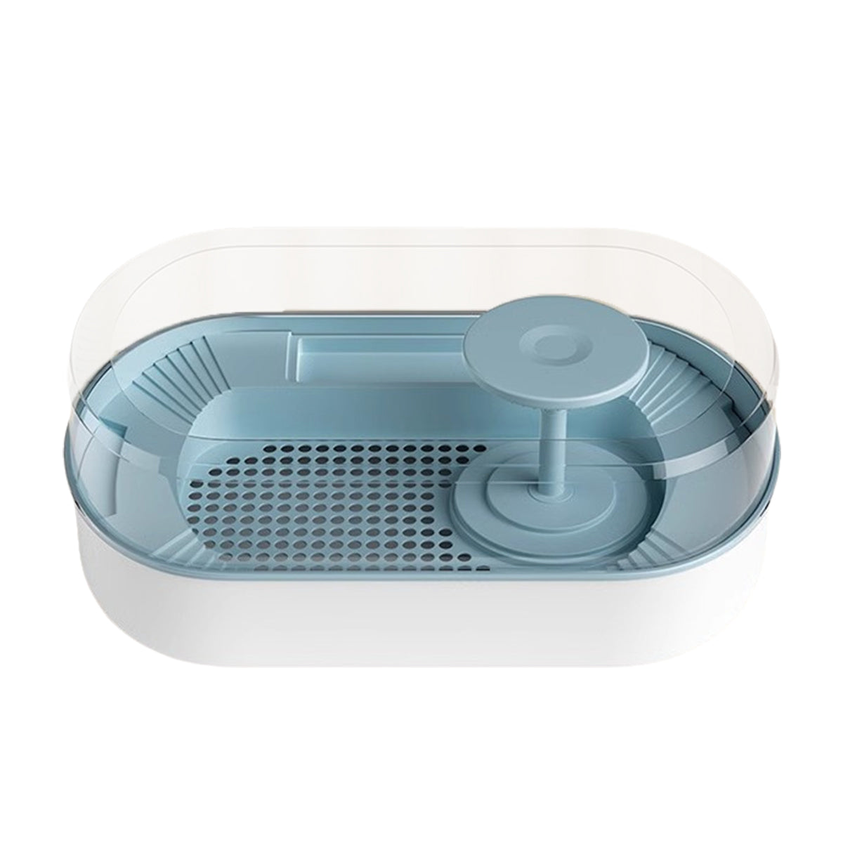 Turtle Feeding Tank with Drainage Small Habitat for Aquatic Pets