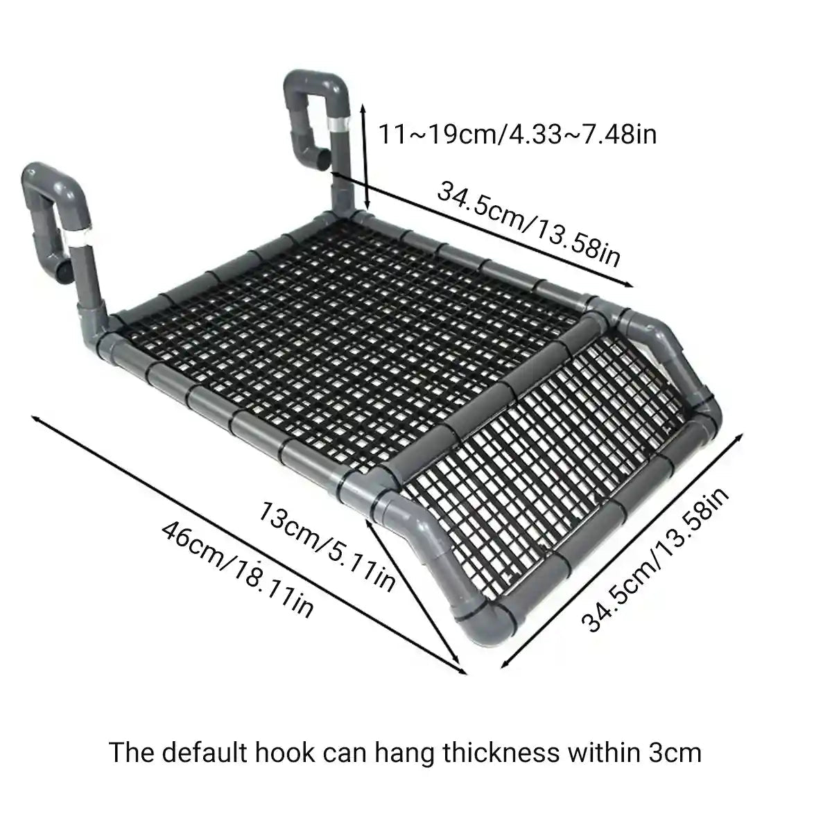 Adjustable Turtle Basking Platform With Non-Slip Ramp For Aquariums