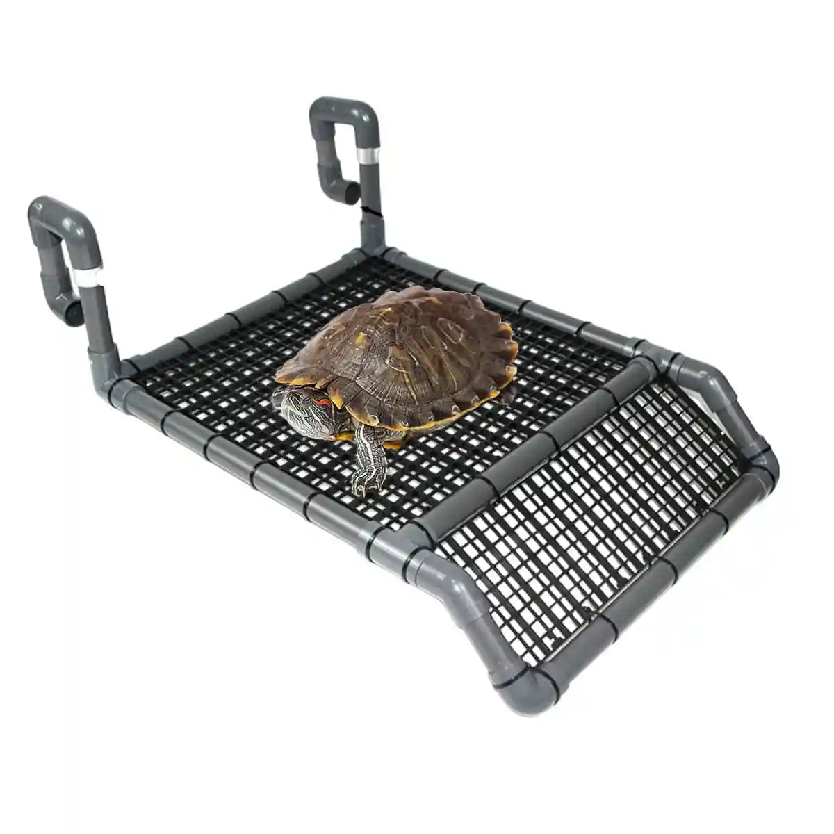 Adjustable Turtle Basking Platform With Non-Slip Ramp For Aquariums