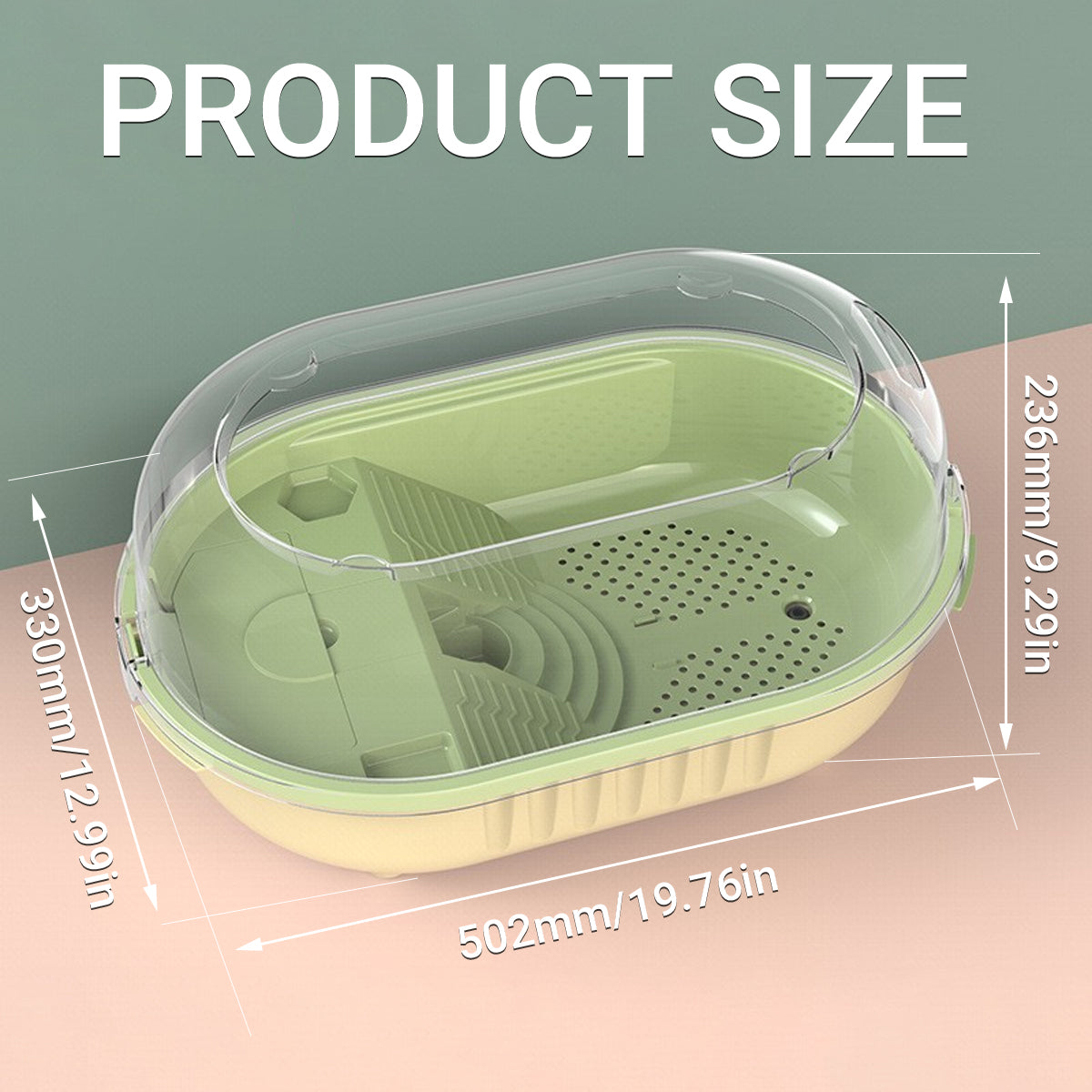 360° Turtle Jar with Cascading Water Plastic Turtle Habitat Tank