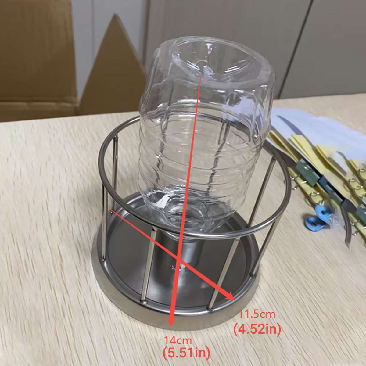 Large 304 stainless steel turtle feeding plate – product view 4