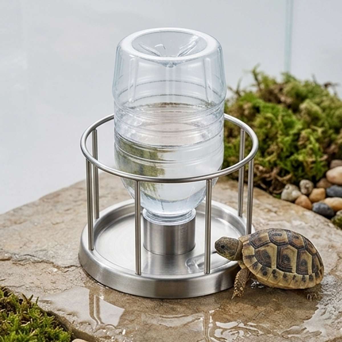 Large 304 stainless steel turtle feeding plate – product view 11