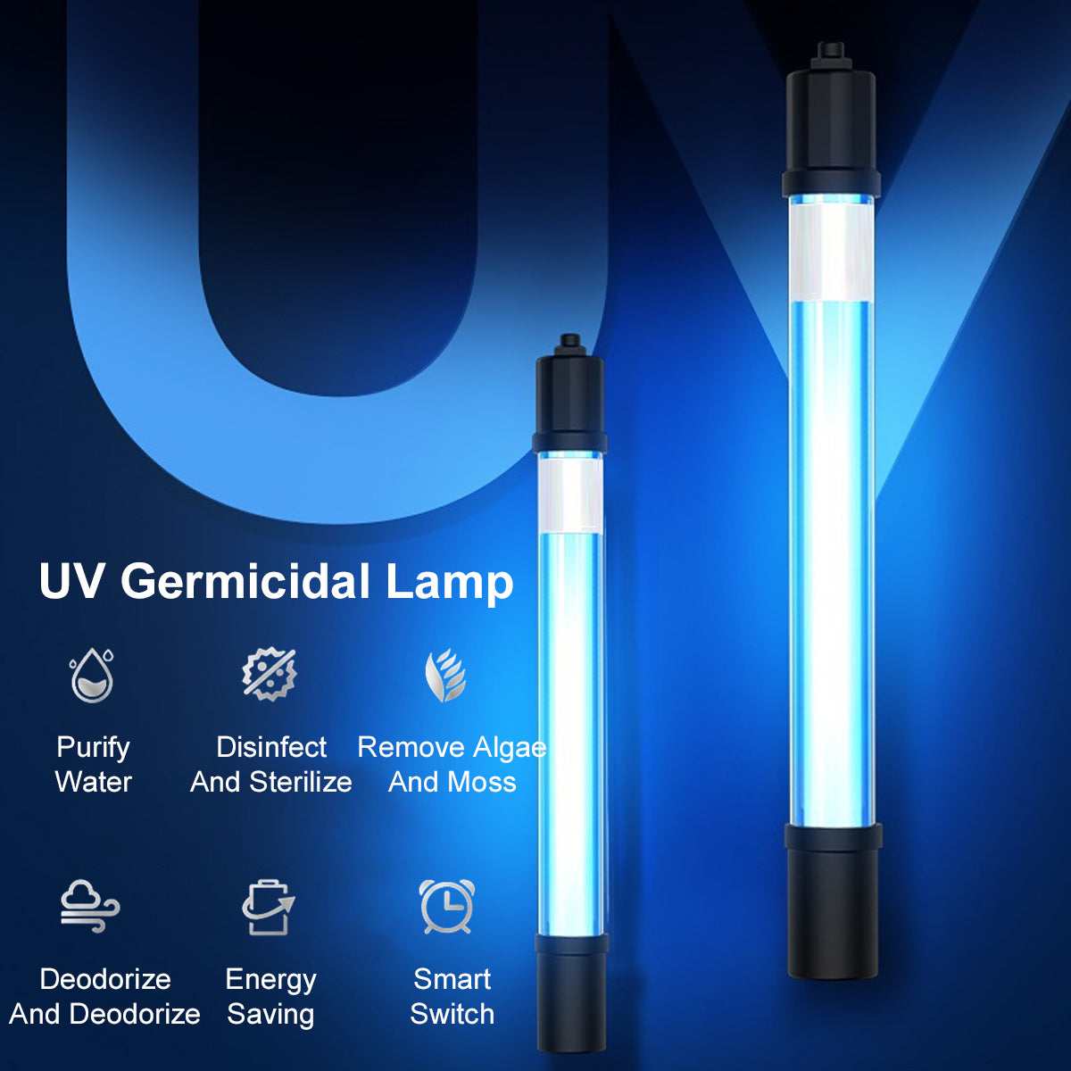 UV Germicidal Lamp for Aquarium Multi-Watt Sterilizer Light