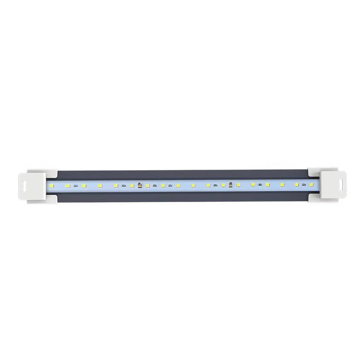 Large white reptile feeding box with LED display light – product view 3