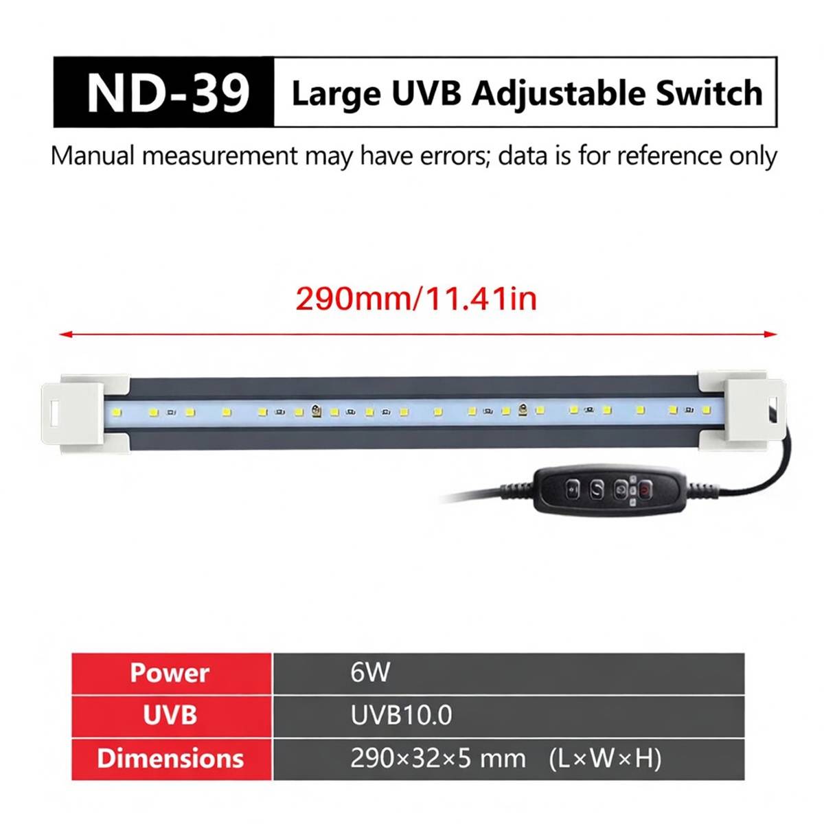 Large white reptile feeding box with LED display light – product view 4