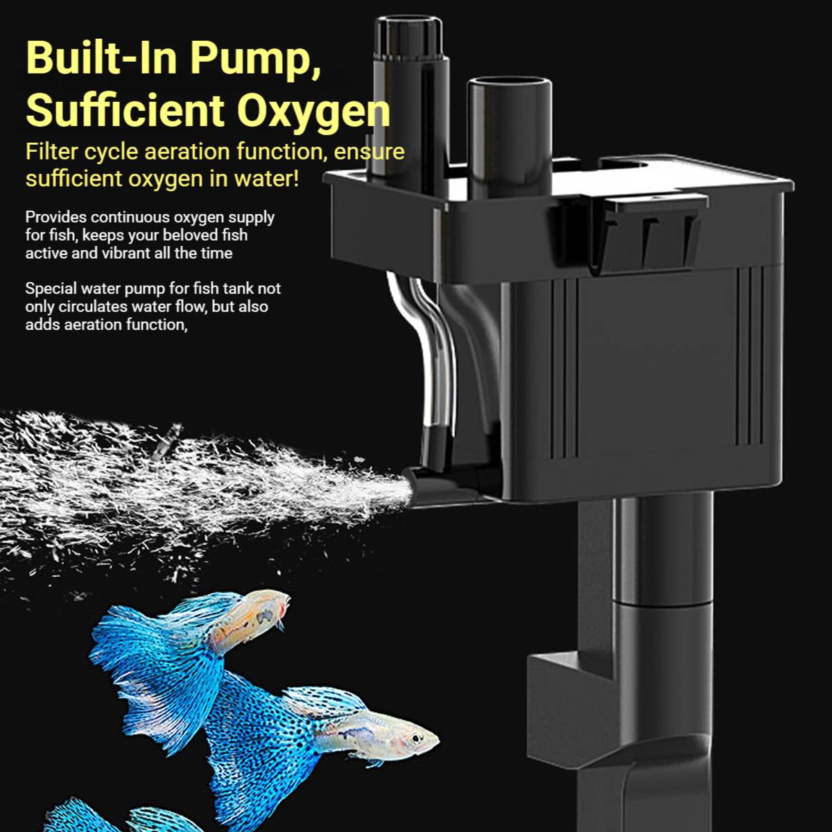 Smart Fish Tank With Filtration And LED Display
