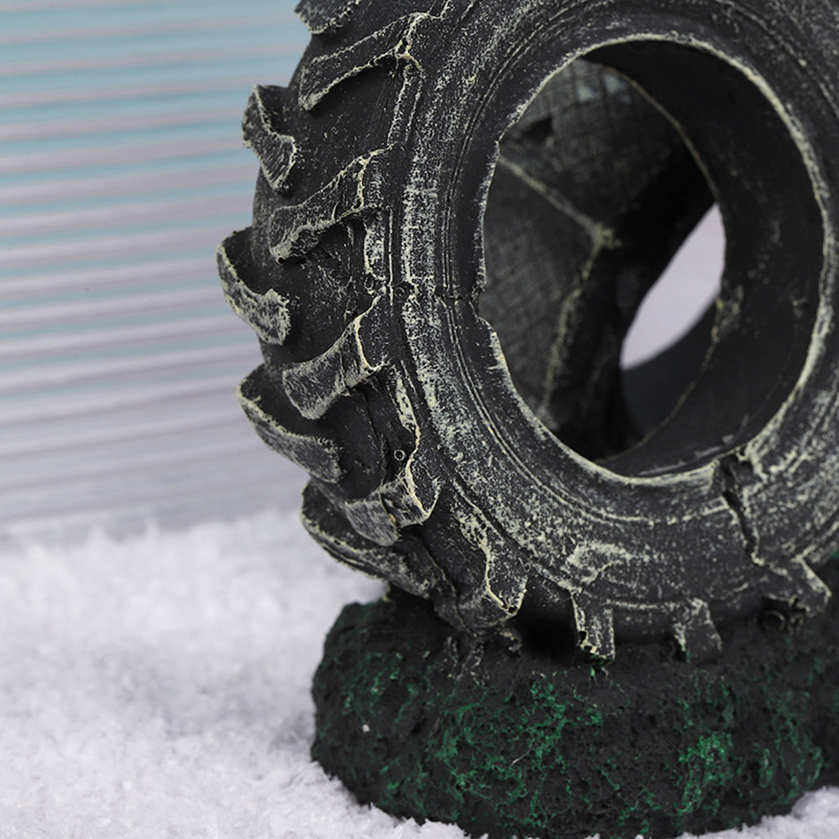 Resin Double Tire Aquarium Ornament